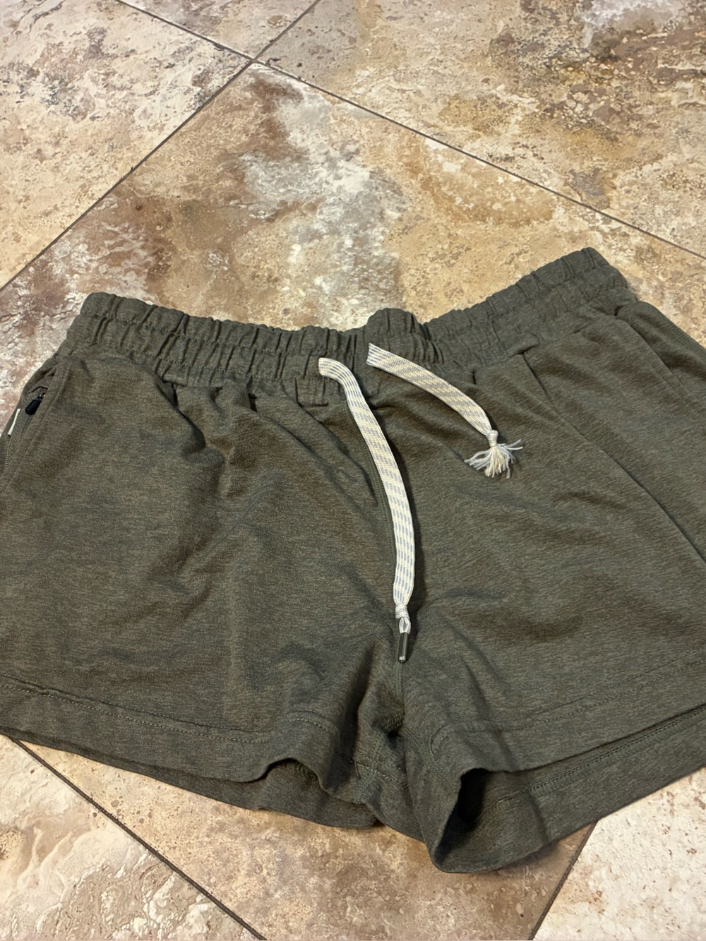Vuori Olive Green Women's Athletic Lounge Shorts